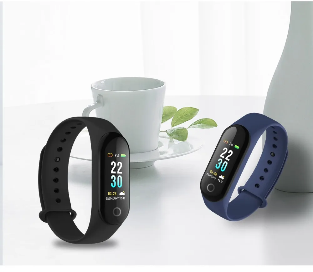 ALANGDUO M3PLUS Smart Bracelet Heart Rate Monitor Fitness Tracker IP67 Waterproof Smart Band 0.96 Touch Screen NFC Wristband (25)
