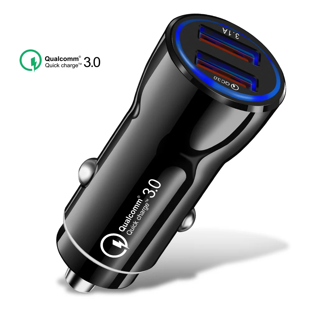 كراوتش 5V3A المزدوج USB شاحن سيارة سريعة تهمة 3.0 ل فون X 7 8 سامسونج S9 هواوي Xiaomi QC3.0 سريع سيارة الهاتف شاحن الجهاز اللوحي