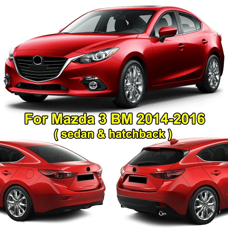 Chrome Side Mirror Cover trim for 2014-2016 Mazda 3 AXELA Molding Sedan 5 Door