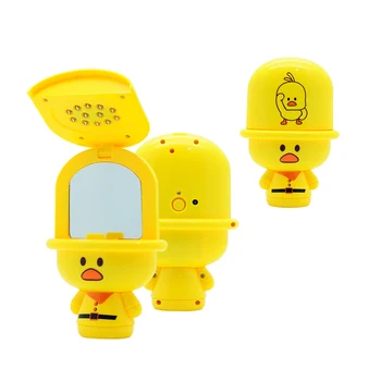 

Mulfunction Mini Make UP Desk Light Mobile Phone Holder Cosmetic Mirror Desk Lamp DC5V USB Charge Yellow Duck LED Desk Lamp 3-5W