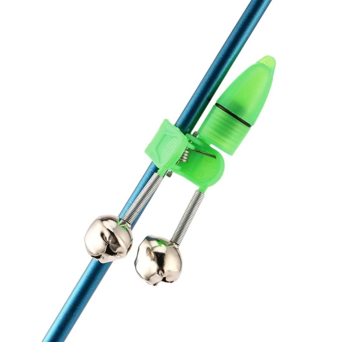 

1pc LED Flash Light Night Electronic Fishing Bite Alarm Finder Lamp Double Twin Bells Tip Clip On Fishing Rod Tackle Fishing