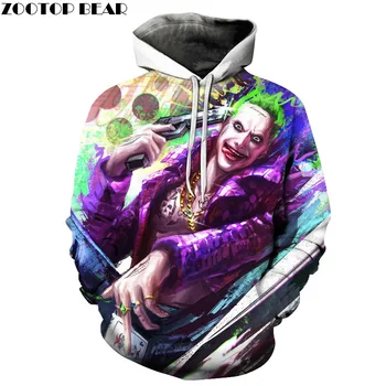 

Suicide Squad Joker 3D Hoodies Men Women Sweatshirts Badass Funny Printed Pullover Autumn Winter Brand Tracksuits Boy Hoodies