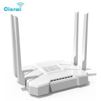 

3G 4G lte router openWRT mt7621 dual core chipset with 4 external omni antennas 2.4G/5GHz dual band Office wireless wifi router