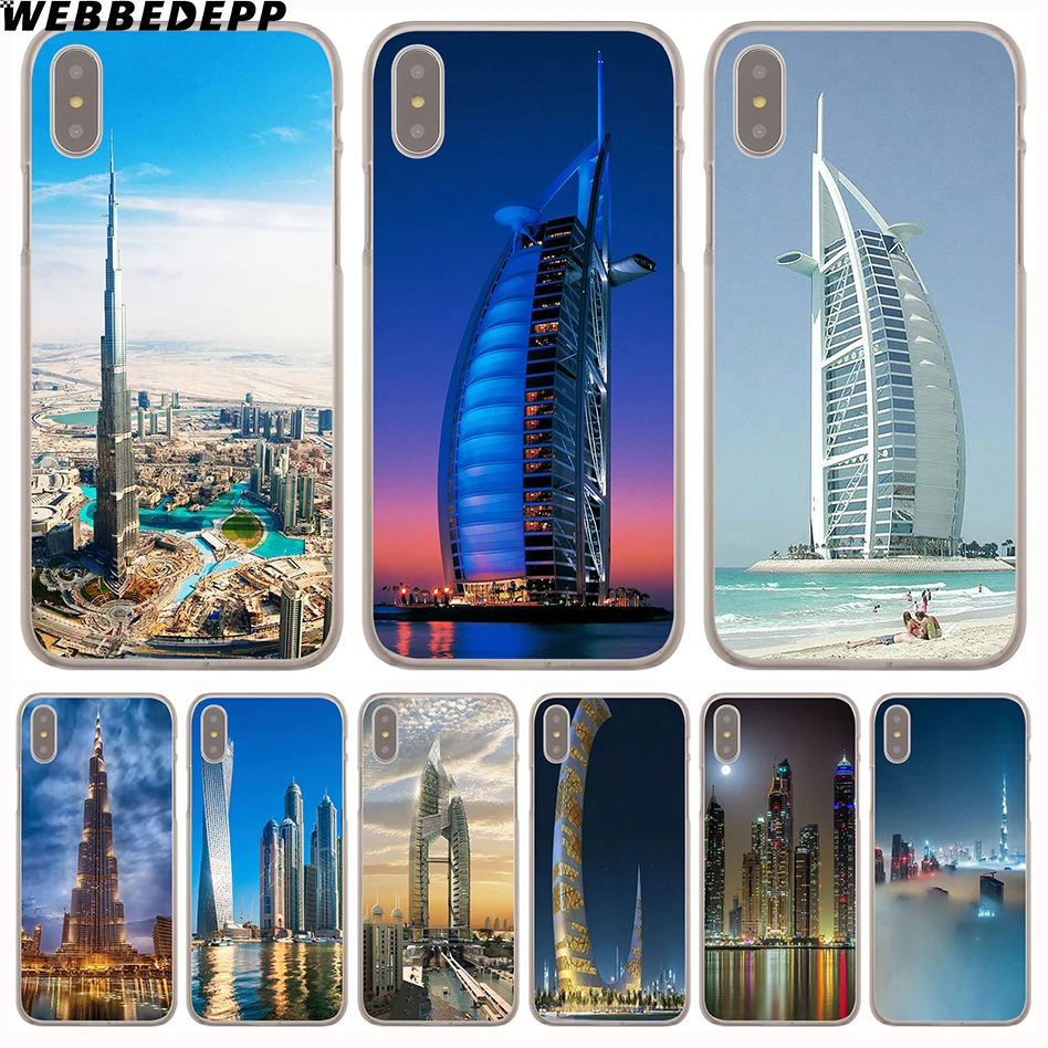 Buy WEBBEDEPP Dubai City Architectural landscape Hard Phone Case for iPhone X