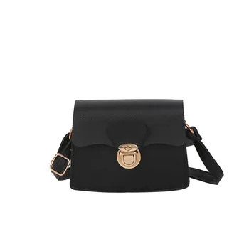 

2019 Women Simple Lock Fashion Shoulder Bag Versatile Messenger Bags Small Square bags High Quality B1
