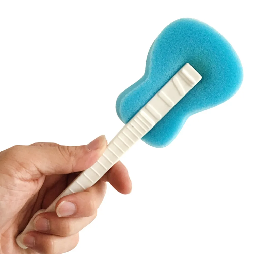 Practical Sponge Cup Brush Plastic Handle Cup Cleaning Brush Bottle Scrubber Sponge Brush for
