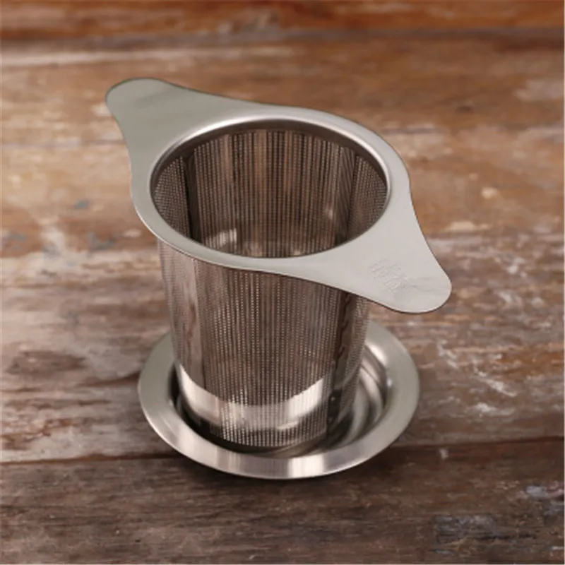 Stainless Steel Tea Infuser Mesh Strainer Water Filter with Large Capacity Double Handles for Hanging on Teapots Mugs Cups 01