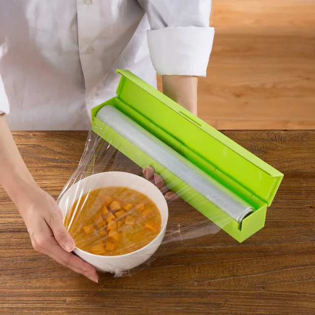 plastic wrap dispenser saran