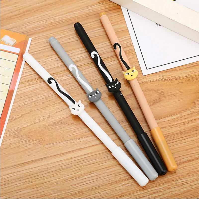 Творческий гелевая ручка в стиле мультфильма Kawaii студенческий экзамен записи цифровым пером, офисные школьные принадлежности, блокноты канцелярские милые классные ручка 0,5 мм - Цвет: 1pc random