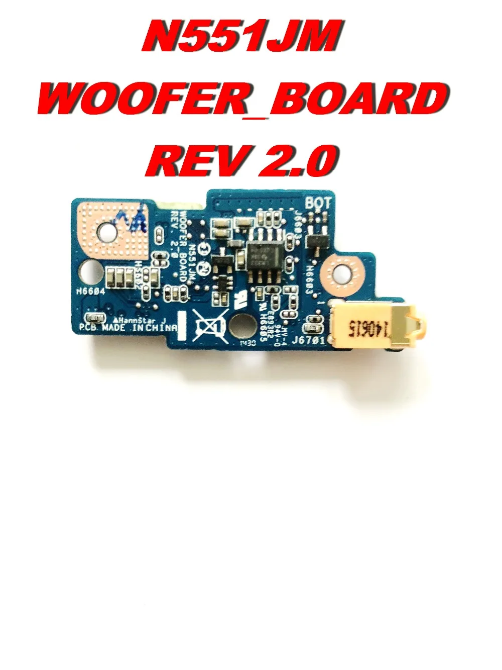 Оригинальная аудиоплата для ASUS N551JM WOOFER_BOARD REV 2 0 тестер хорошая Бесплатная