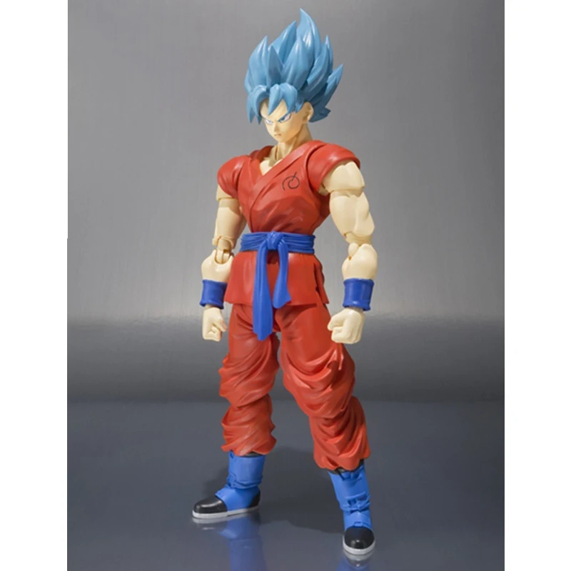 15 см Dragon Ball Супер Saiyan мобильный Бог Сон Гоку с голубыми волосами фигурку модель