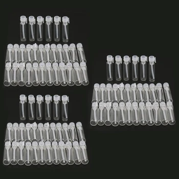 

90X 2ml Refillable Trial Vials, Clear Glass Sample Bottles, Mini Tiny Empty Jars Cannings, Sample Storage Containers Vials Jars