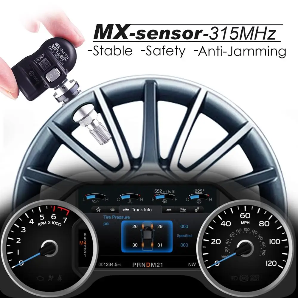 Autel TPMS сенсор MX-sensor 315 МГц Инструменты для ремонта шин TPMS сенсор Поддержка программирование с TS501 TS508 MX сенсор 315 МГц