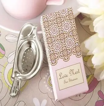 

wedding favor gift and giveaways for guests-- Love Bird Tea Infuser Tea Strainer party favors thank you gifts 100pcs/lot
