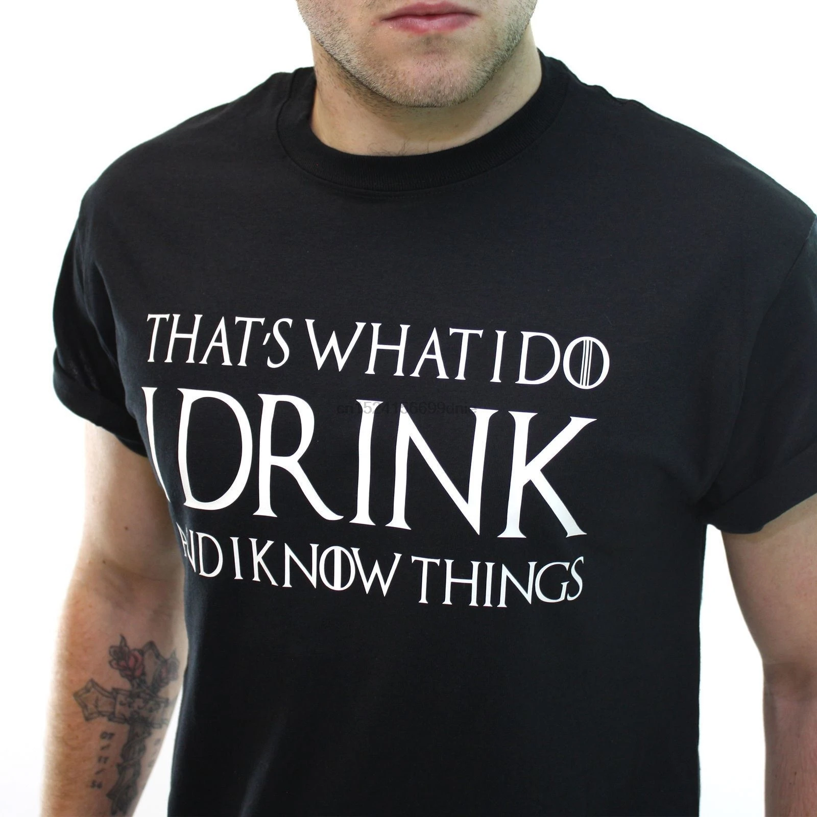 

I DRINK AND I KNOW THINGS T SHIRT GOT QUOTE TYRION LANNISTER FUNNY TEE CULT BF1