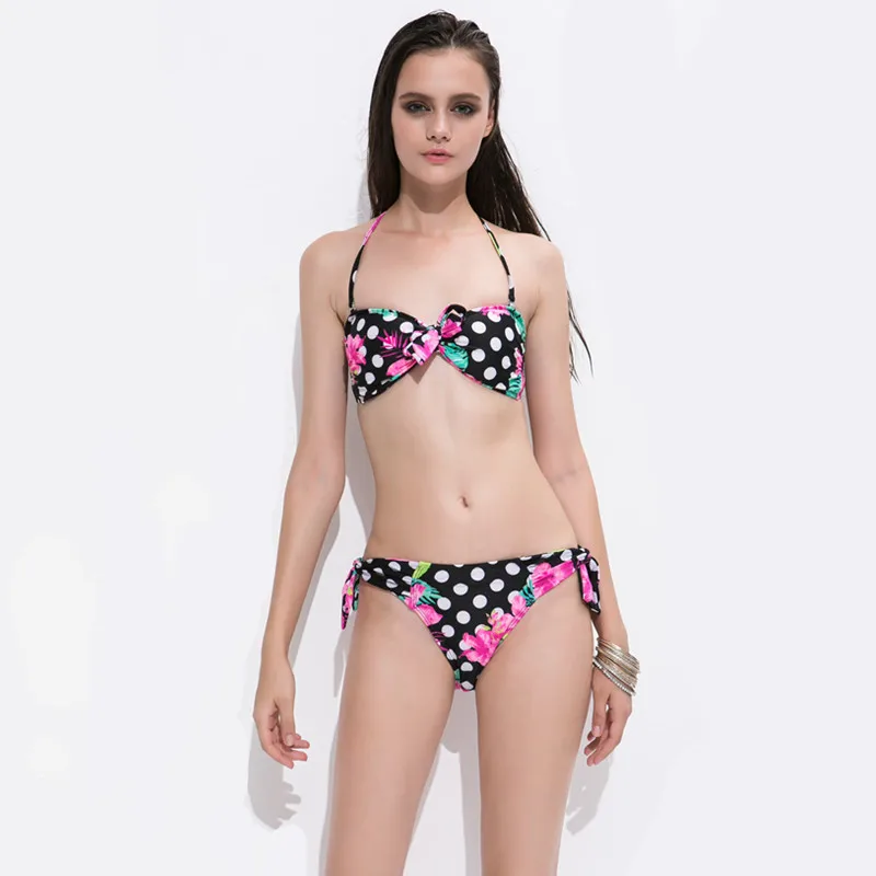 Shaved hose stiletto heels Nautica swimwear coastal dot bikini