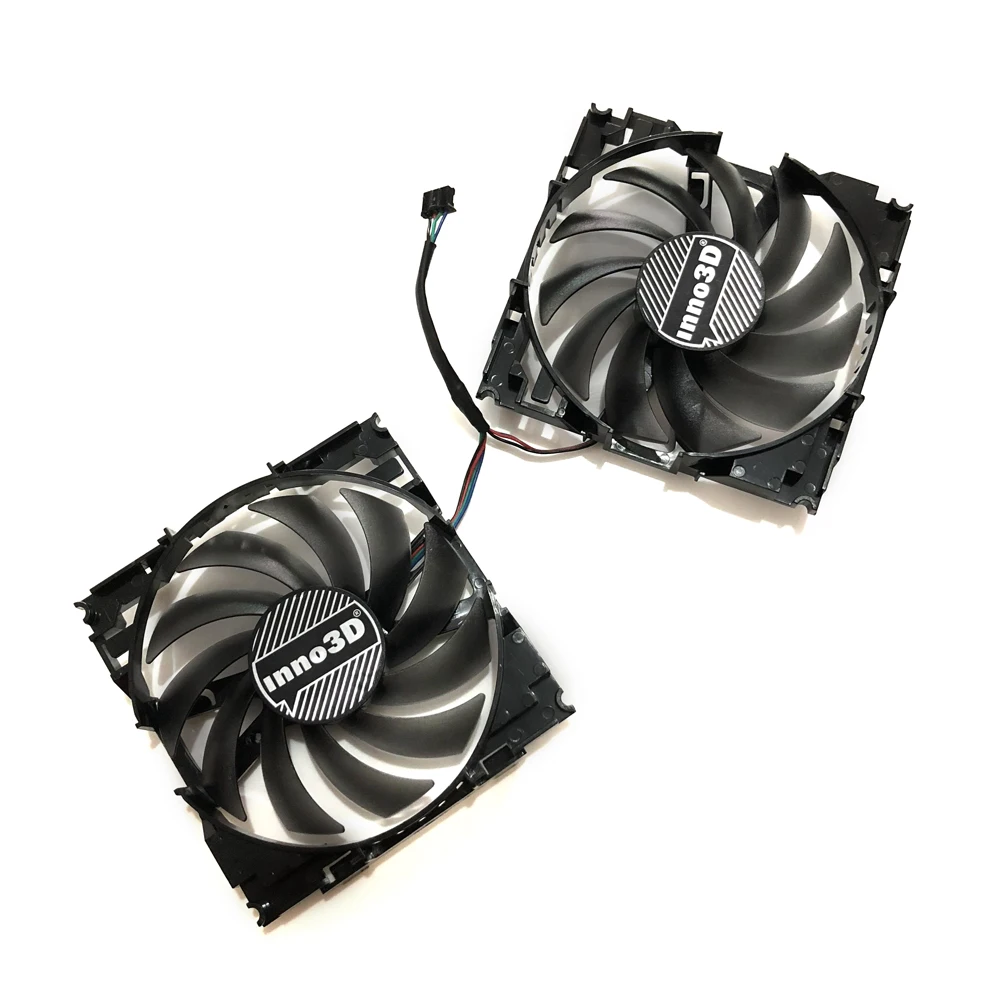 Вентилятор Охлаждения видеокарты 2 шт./компл. CF12915S InnoVISION GTX1060 GPU VGA для INNO3D GEFORCE GTX 1060 6 ГБ X2 в качестве