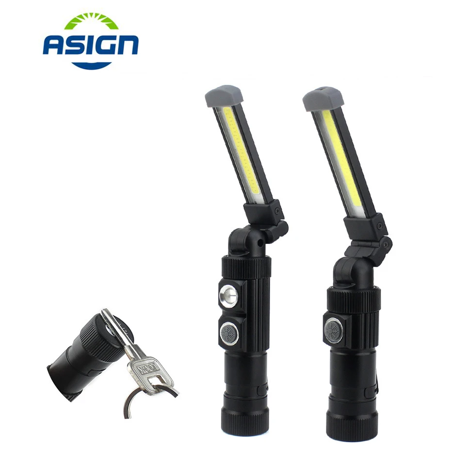 

Foldable LED Flashlight COB+XPE Torch Flexible Hand Torch Waterproof Portable Work Light USB Rechargeable For Outdoor Camping
