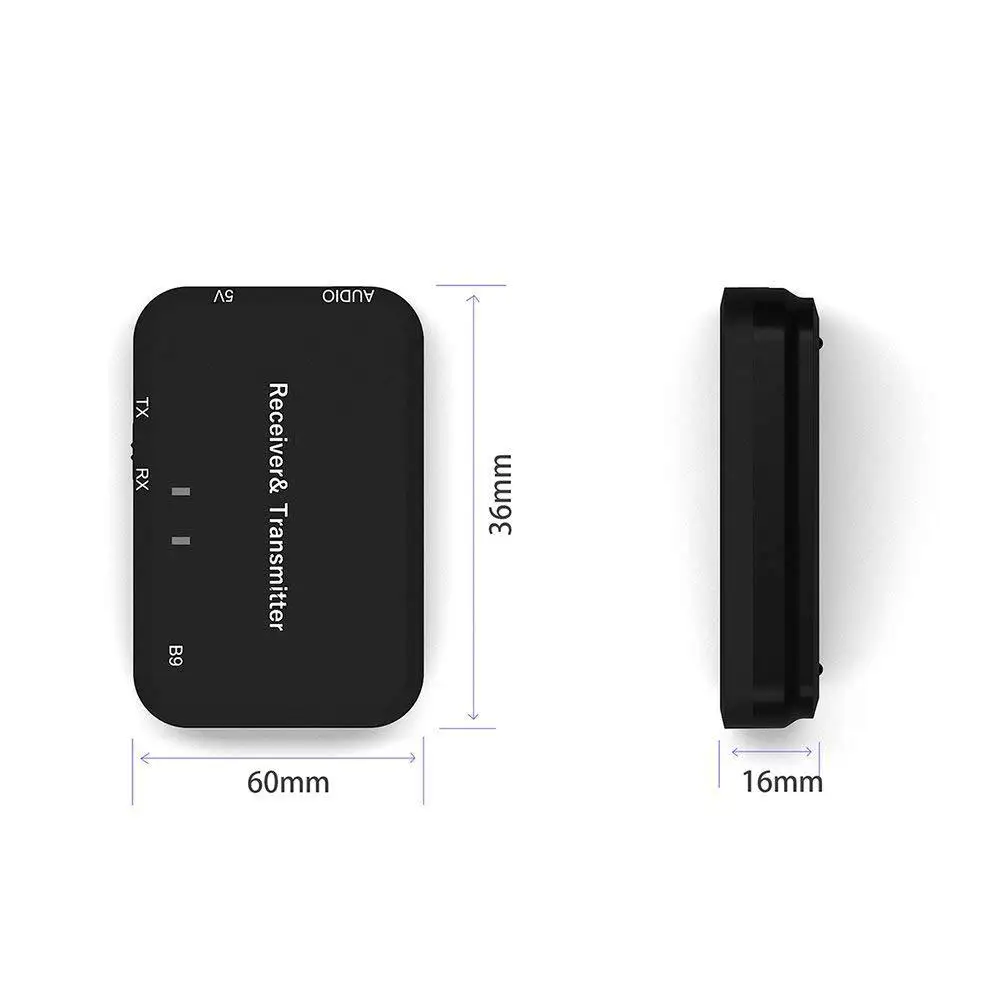 Мини B9 2 в 1 Bluetooth аудио передатчик приемник беспроводной стерео аудио адаптер стерео аудио плеер для компьютера ТВ 3,5 мм