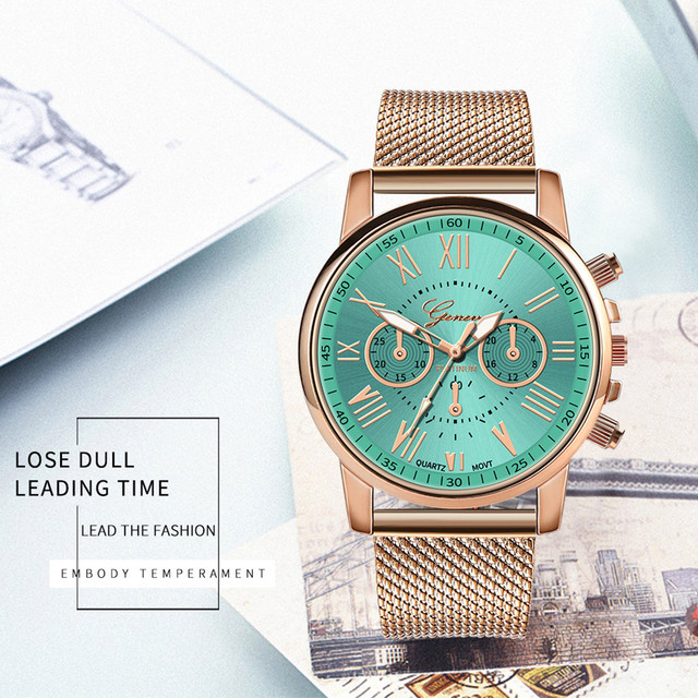 Woman Quartz Watch Reloj Stainless Steel Dial Leather Watch Reloj De Dama Woman Clock High Quality Watch Smart Watch