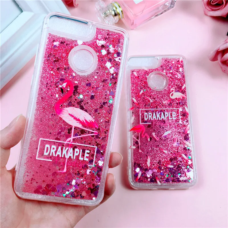 

Pink Glitter Case on for Huawei Honor 9 Lite Coque for Honor9 Huawei Honor 10 8 Lite Cover Liquid Quicksand Soft TPU Phone Cases