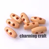 100PCs 2 Holes Wood Sewing Horn Toggle Buttons Cloth Button Cloth Accessories 15x7mm MT0672x 1