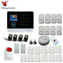 YoBang Security English German Language WIFI 3G SIM Wireless Home Office Security Alert System With Wireless Alarm Button.