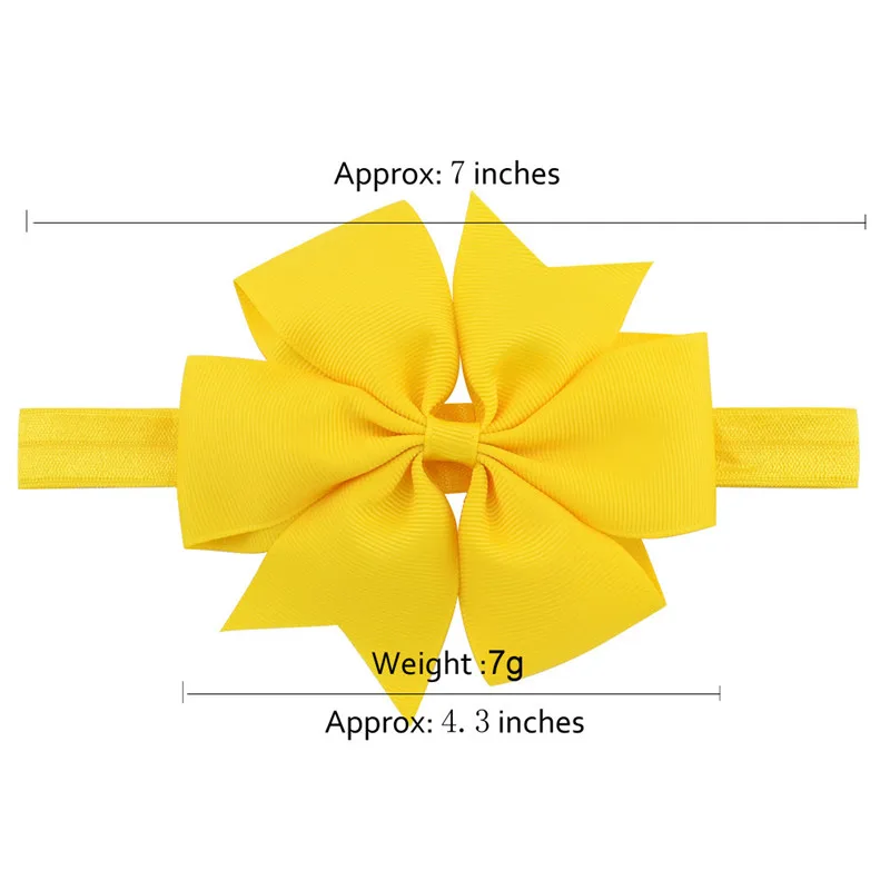 MIXIU 20 шт./Партия Красочные 4,3 дюймов Большая Милая повязка на голову для ребенка эластичная лента для волос ободок для волос Детские аксессуары для волос