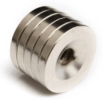 

300pcs 20 x 3 mm Hole 5mm N35 Super Strong Permanet Round Neodymium Countersunk Ring Magnet Rare Earth Magnets