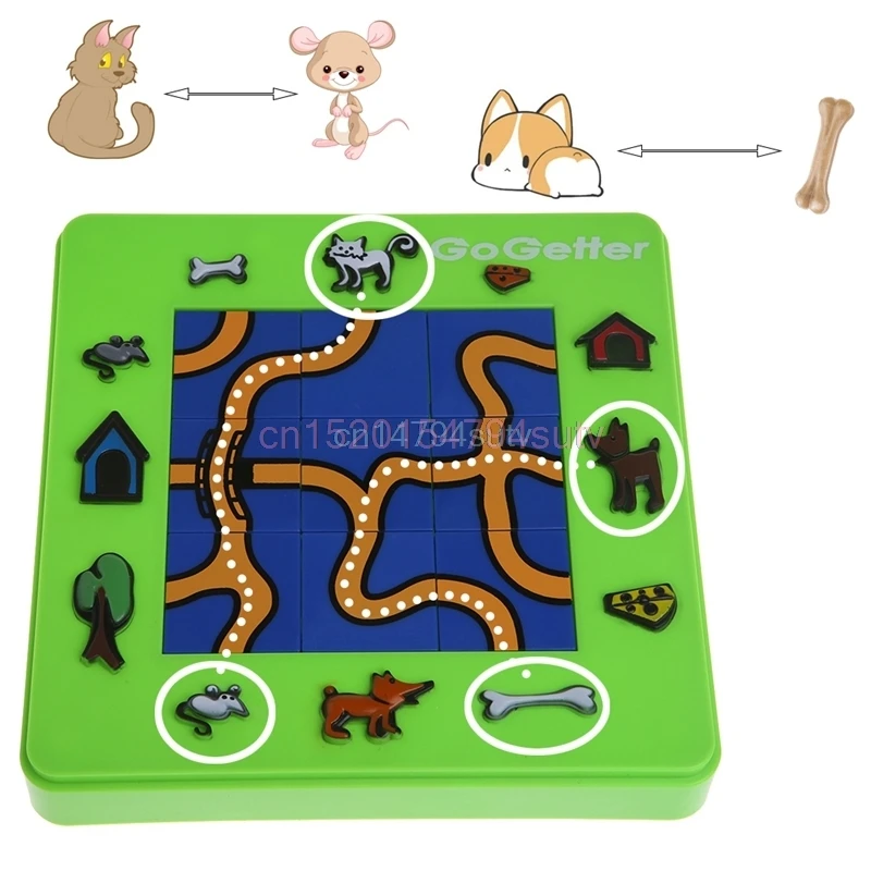

Go Getter Cat and Mouse Toy Board Cartoon Puzzle Maze Intelligence Game Gift #H055#
