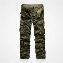 Брюки для мужчин; стиль милитари камуфляжные брюки мужские с несколькими карманами дышащие штаны мужские многокарманные повседневные брюки