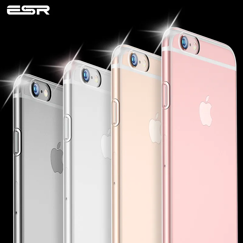 Прозрачный чехол для iPhone 6 6s, ESR Ультратонкий чехол для телефона для iPhone 6 6s plus чехол s задняя крышка TPU Силиконовый Модный гибкий чехол