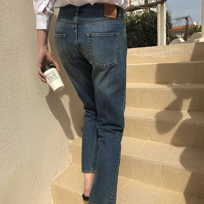 2019 новые женские прямые джинсы модные хлопковые Pantalon Femme джинсовые брюки