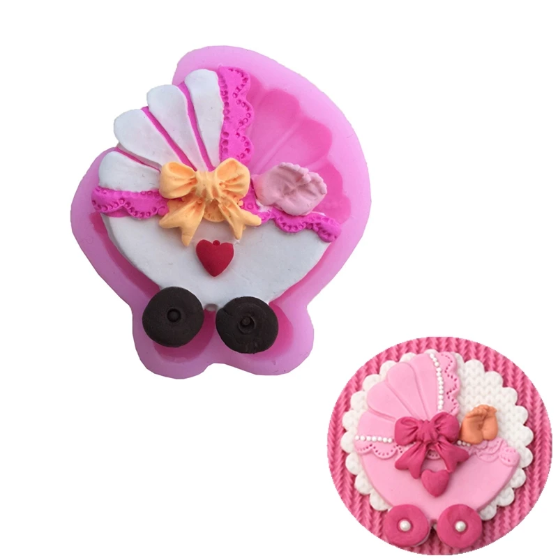 

Baby Carrier Shape Silicone Cake Mold,Kitchen Baking Mould For Candy Jello Chocolate Cupcake Fondant Cake Decorating Tools