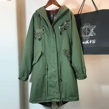 Новые весенние Бисер Windcoat Мода шляпа куртка длинные Стиль
