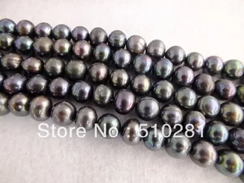 

Free ship!!! Z-190 Fashion Natural Breeding Freshwater Pearl ,11-12mm Peacock Green Potato Pearl ,Scattered Beads