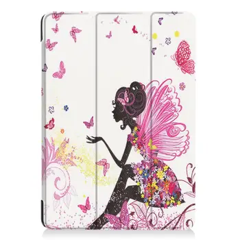 

Painting Butterfly Fairy Pattern Horizontal Flip Leather Case With Three-folding Holder For iPad 9.7 (2018) 9.7 (2017)