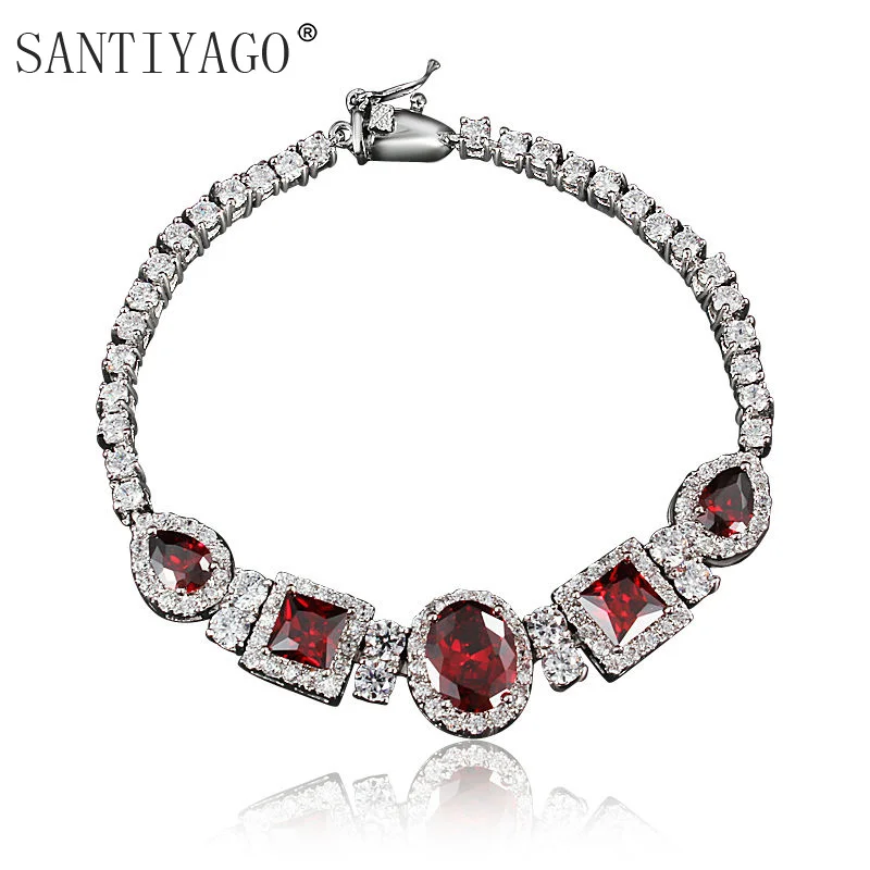 

Gorgeous Top Level 4A Zircon Links Bracelet for Women Wedding Engagement Crystal Bracelet Women Gift