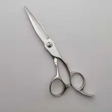 Японские 440C для укладки волос Профессиональные ножницы для стрижки волос 6 дюймов с выпуклым краем