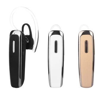 

Wireless Bluetooth Single Earphone Ear Hook Noise Cancel Earpiece Stereo Music Phone Call Bluetooth Earphones Support 2 Phones