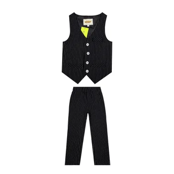 

Vest Pants 2pcs Flower Boys Formal Suits School Kids Weeding Birthday Dress Children's Day Chorus Show Piano Ceremony Costume