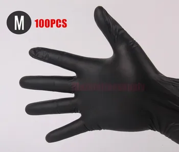 

100 pcs50 Pairs Black Medium High Quality Tattoo & Body Art Black Disposable Tattoo Latex Gloves Available Size Accessories