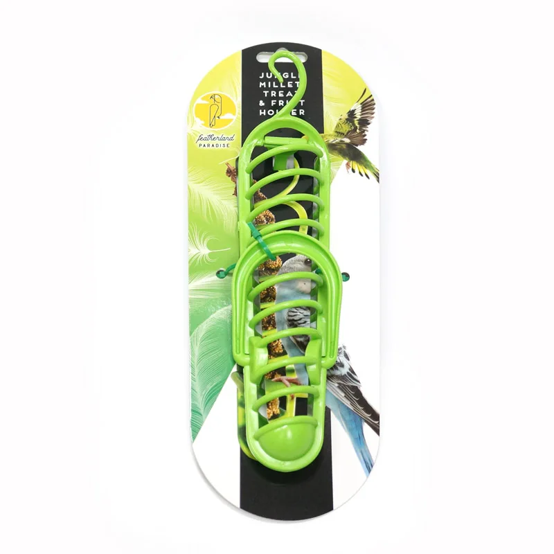 CAITEC Bird Toys Parrot Food Basket Food Holder Suitable for Putting in Fruit Vegetable Millet Best for Small birds