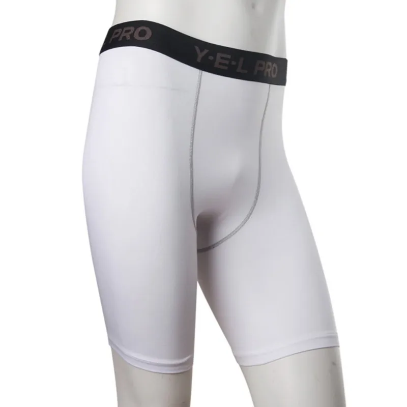 Для Мужчин's функциональное компрессионное Спортивные Беговые брюки для фитнеса шорты S-XXL короткие брюки