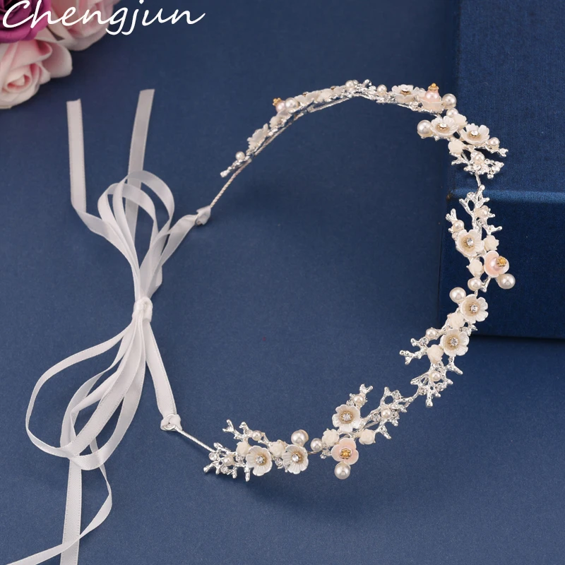 

Chengjun Gloden/Silver Alloy Crystal Wedding Hair Accessories Bridal Headband