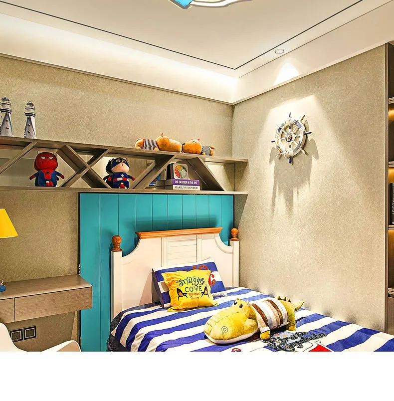 Qiseyuncai простые идеи Детская комната глаза потолочные светильники мультфильм якорь детский сад мальчиков и девочек кабинет Спальня лампы
