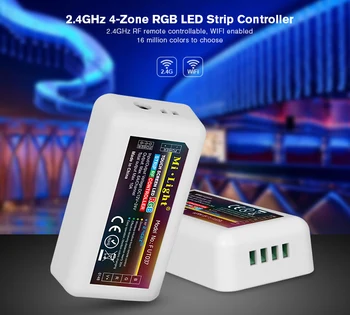

Mi Light FUT037 2.4G Wireless 4-Zone RF Wireless RGB LED Controller for Flexible 5050 3528 RGB Led Strip Light Tape