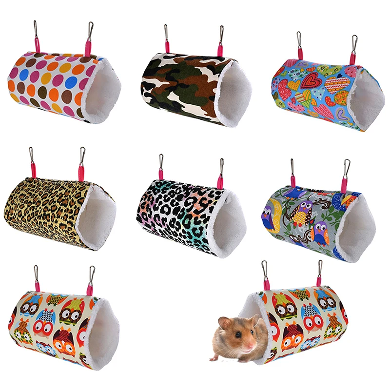

Small Animal Hanging Cave Hedgehog Soft Warm Tunnel Cavia Guinea Pig Bed Hamster Hammock Squirrel Rat Swing Nest Cages