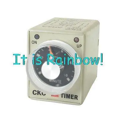

Free Shipping AC 24V 0-10 Minutes 10m Plastic Housing Delay Timer Time Relay 8 Pin AH3-3