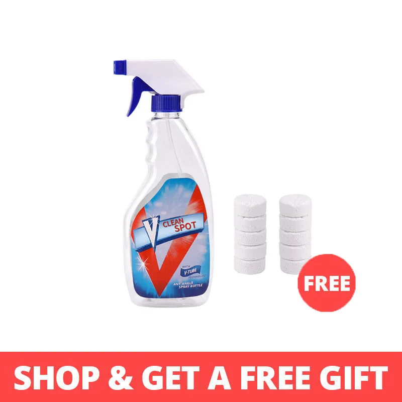 

10pcs Effervescent Spray Cleaner Set Multi White Wiper Home Cleaning Concentrate Effervescent Cleaner Kitchen Accessories